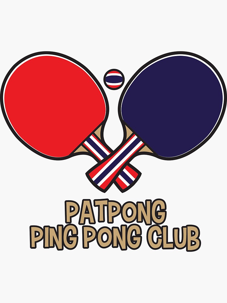 Womens Ping Pong Show Thailand Funny Thai Flag V-Neck T-Shirt