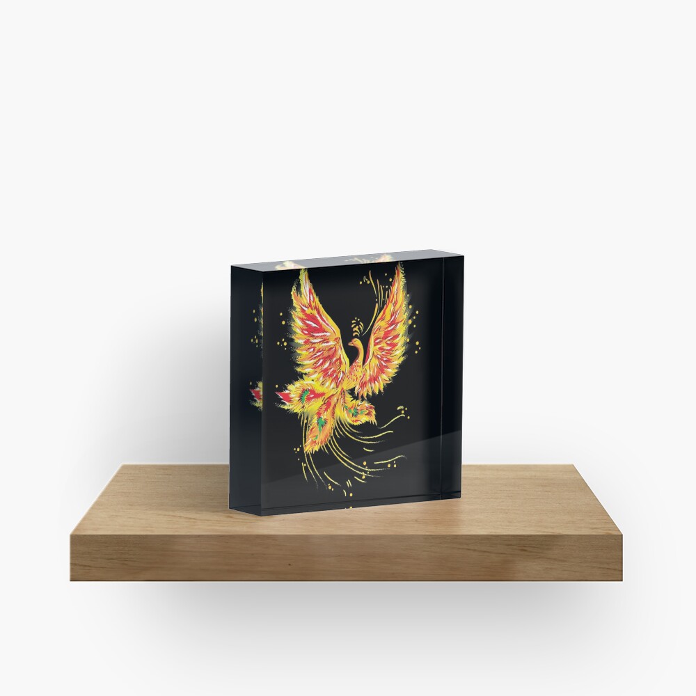 Русская народная сказка "Жар-птица" ("Иван - царевич и серый волк") (Russian folktale "The Firebird") Acrylic Block