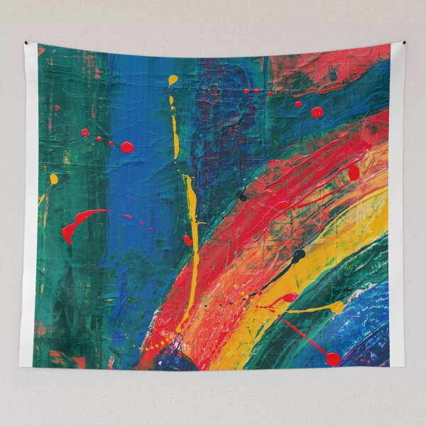 Item preview, Abstract Art Rainbow Painting  designed and sold by Walk-It-Off.