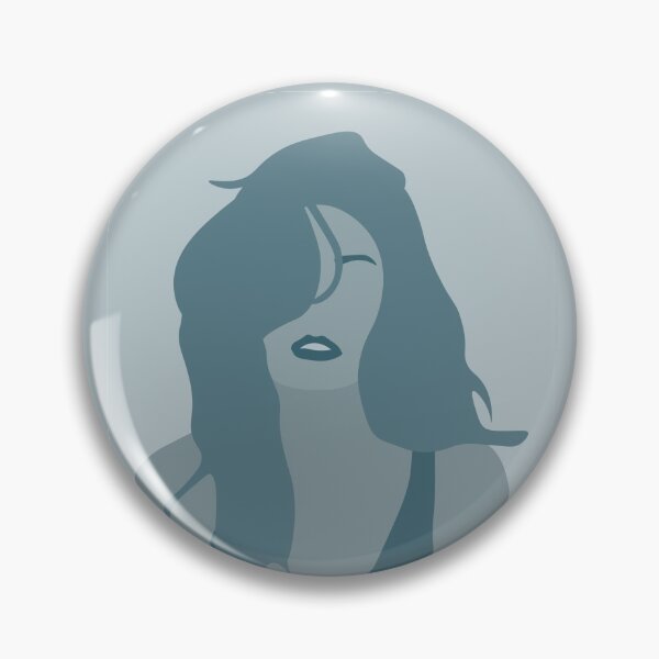 Item preview, Jenny - Girl with flowing hair in blue tones designed and sold by LeaDavidArt.