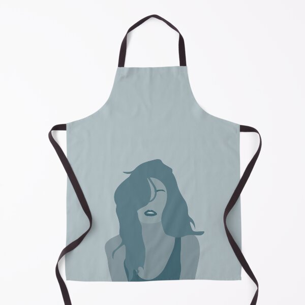 Item preview, Jenny - Girl with flowing hair in blue tones designed and sold by LeaDavidArt.
