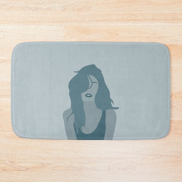 Item preview, Jenny - Girl with flowing hair in blue tones designed and sold by LeaDavidArt.