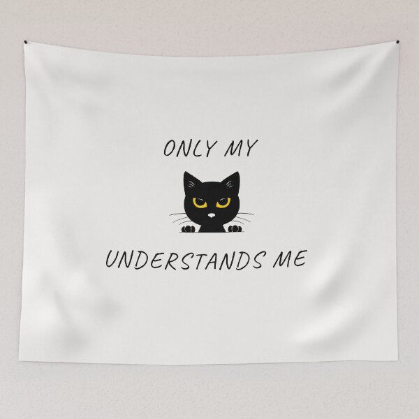 Item preview, Only My Cat Understands Me designed and sold by sketchypages.