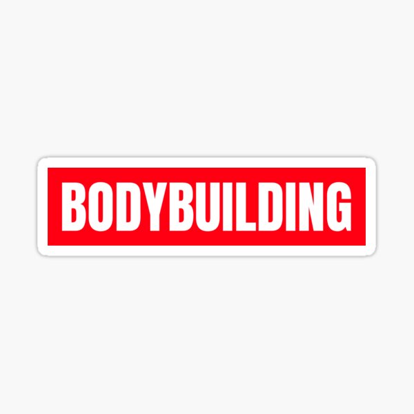 Item preview, BODYBUILDING Red Logo designed and sold by HeavyLiftGift.