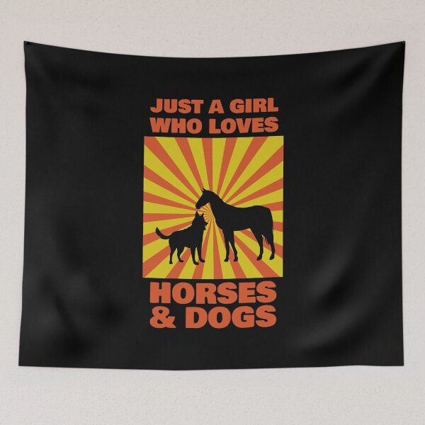 Item preview, Just A Girl Who Loves Horses And Dogs For Horse And Dog Lovers designed and sold by saadtraibiz.