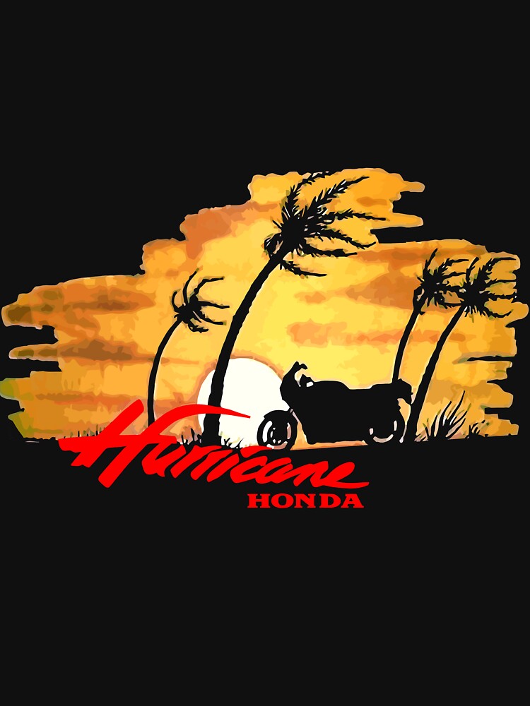 vintage 1980s Honda Hurricane motorcycle Pullover Hoodie