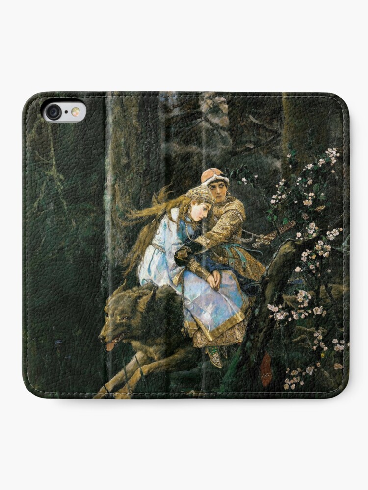 Alternate view of Ivan tsarevich riding the grey wolf iPhone Wallet