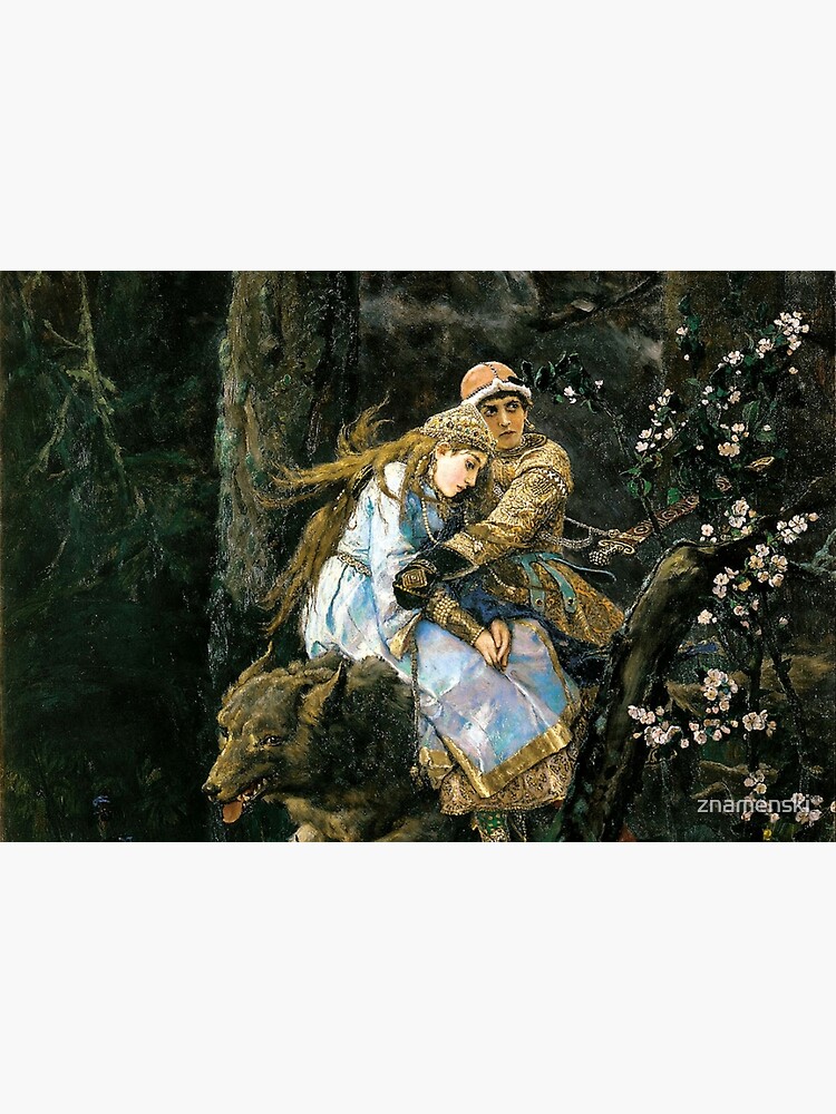 Ivan tsarevich riding the grey wolf by znamenski