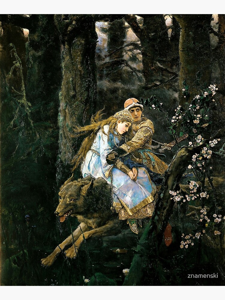 Ivan tsarevich riding the grey wolf by znamenski