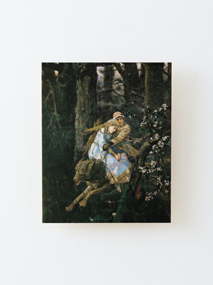 Alternate view of Ivan tsarevich riding the grey wolf Mounted Print