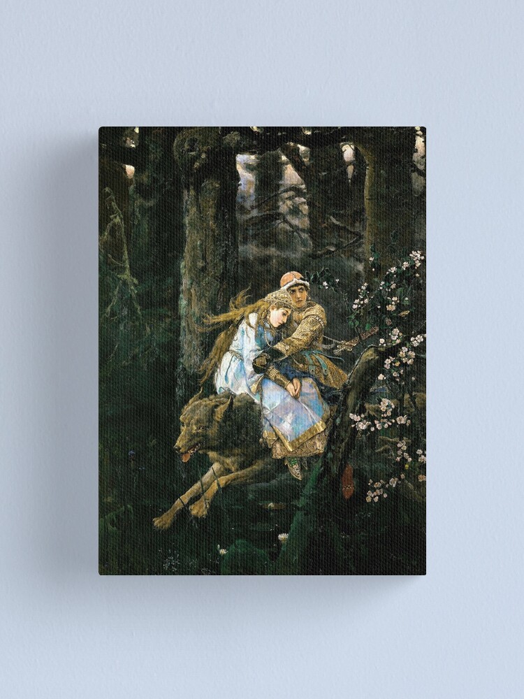 Alternate view of Ivan tsarevich riding the grey wolf Canvas Print