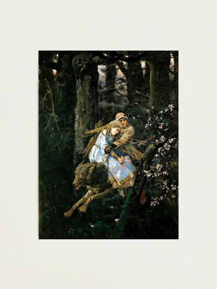 Alternate view of Ivan tsarevich riding the grey wolf Photographic Print