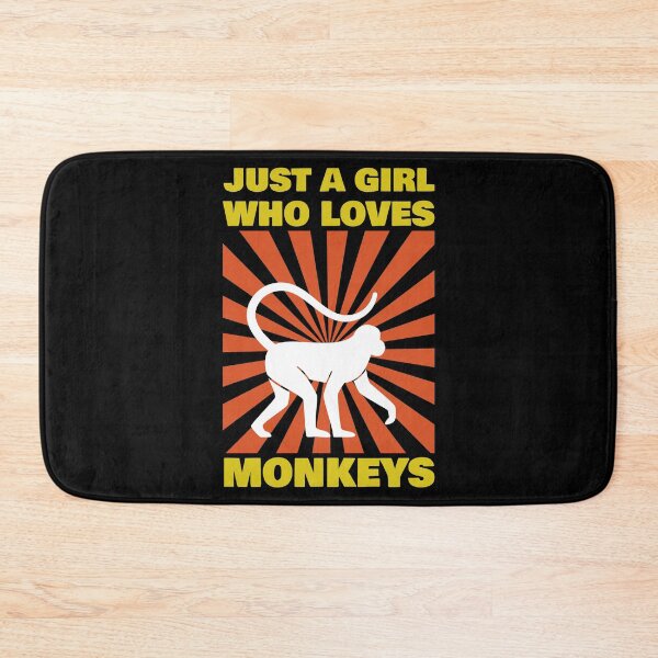 Item preview, Just A Girl Who Loves Monkeys Funny Monkey Lovers Gift designed and sold by saadtraibiz.