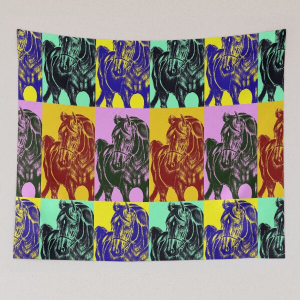Item preview, arabian horse pop art designed and sold by horseaddicted.