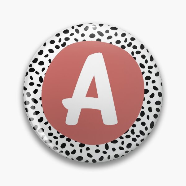 Item preview, Dalmatian Spot Pink A Monogram, Initial, Letter, Name designed and sold by CocoandDaisy.