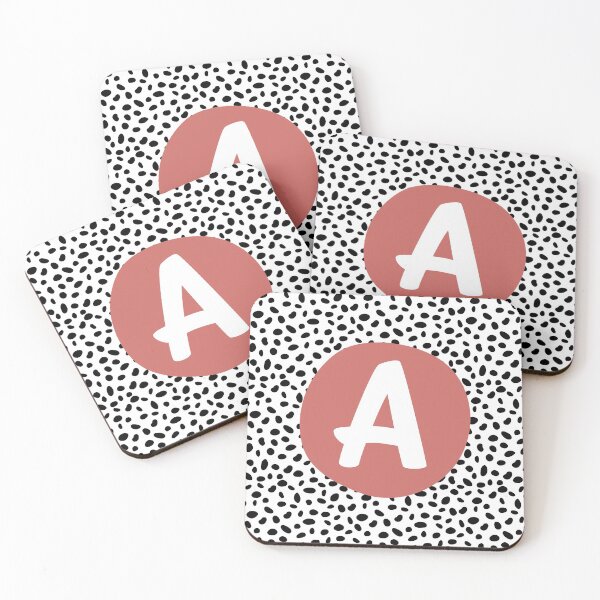 Item preview, Dalmatian Spot Pink A Monogram, Initial, Letter, Name designed and sold by CocoandDaisy.