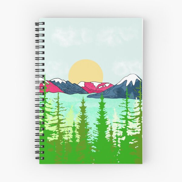 Item preview, Pink and Blue Mountain Spring designed and sold by Catherine  Milchard.