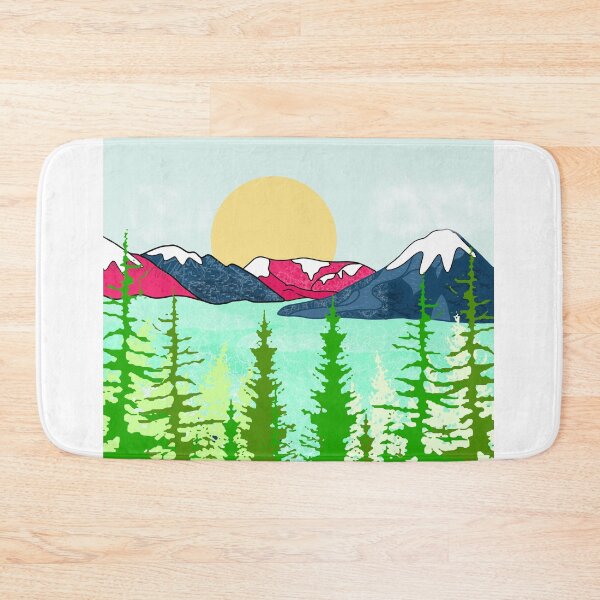 Item preview, Pink and Blue Mountain Spring designed and sold by Catherine  Milchard.