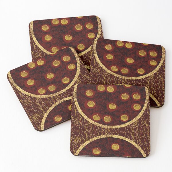 Item preview, Elegant Red and gold mysterious pattern  designed and sold by Aura-E.