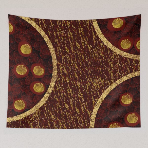 Item preview, Elegant Red and gold mysterious pattern  designed and sold by Aura-E.