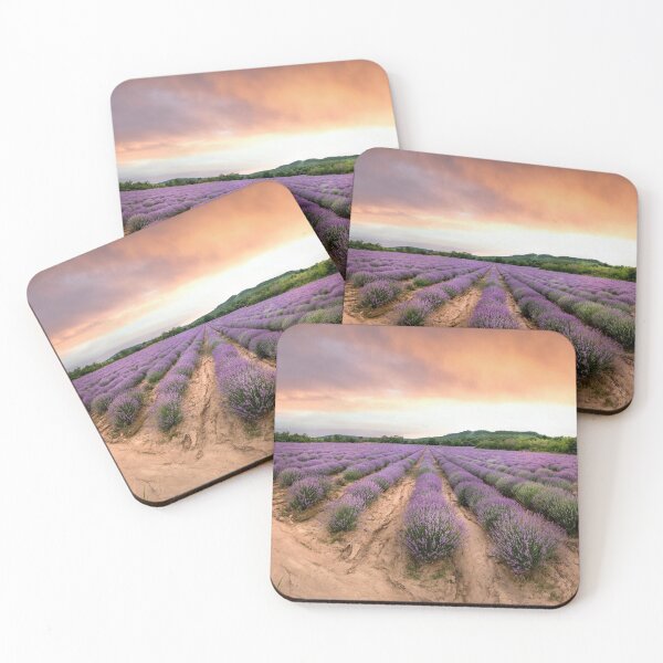 Item preview, Lavender field at sunset designed and sold by mitzobs.
