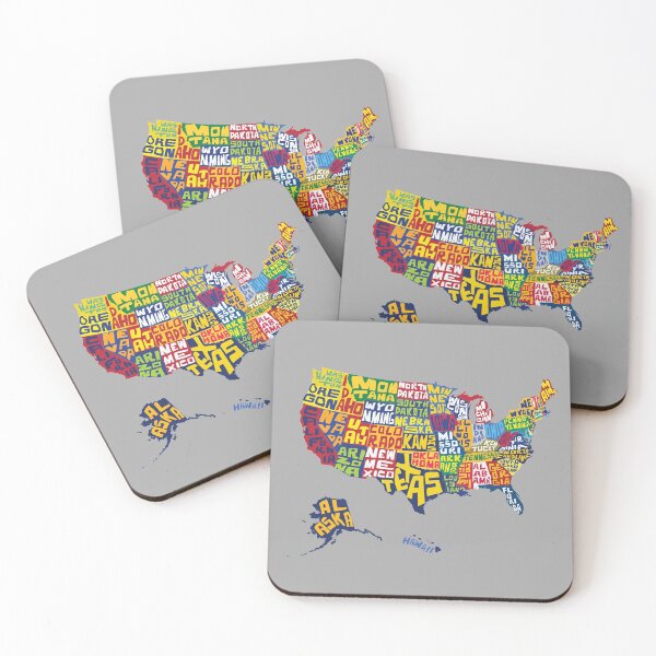 Item preview, USA map country, United States of America. Lettering, typographic design designed and sold by mashmosh.