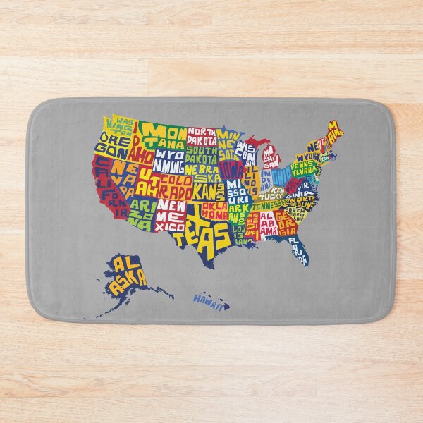 Item preview, USA map country, United States of America. Lettering, typographic design designed and sold by mashmosh.
