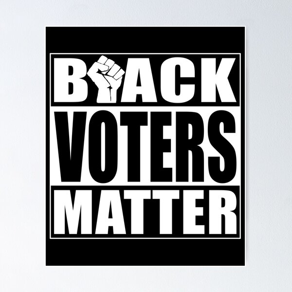 Artikelvorschau, Black Voters Matter Politisches Shirt Wahlen USA entworfen und verkauft von Paulina Vanlife.