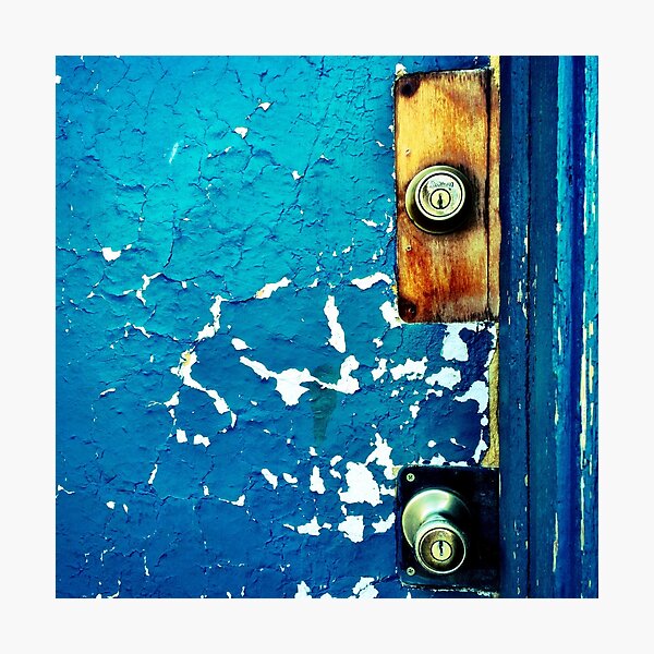 Crackle Open the Door Photographic Print