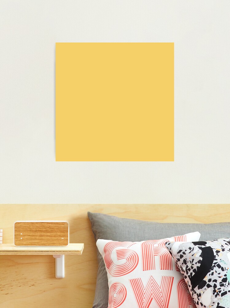 Muted Yellow Solid Color Art Board Print for Sale by