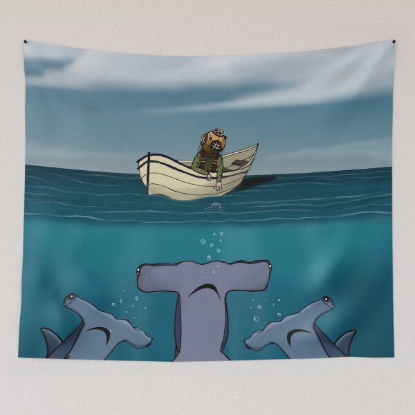 Item preview, A Hammerhead Shark Art Design designed and sold by The Merch.