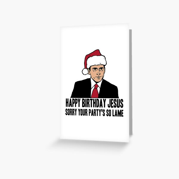 Item preview, Happy Birthday Jesus Sorry Your Party's So Lame designed and sold by OrnamentallyYou.