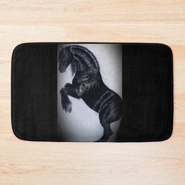 Item preview, Friesian horse rearing stallion drawing designed and sold by horseaddicted.