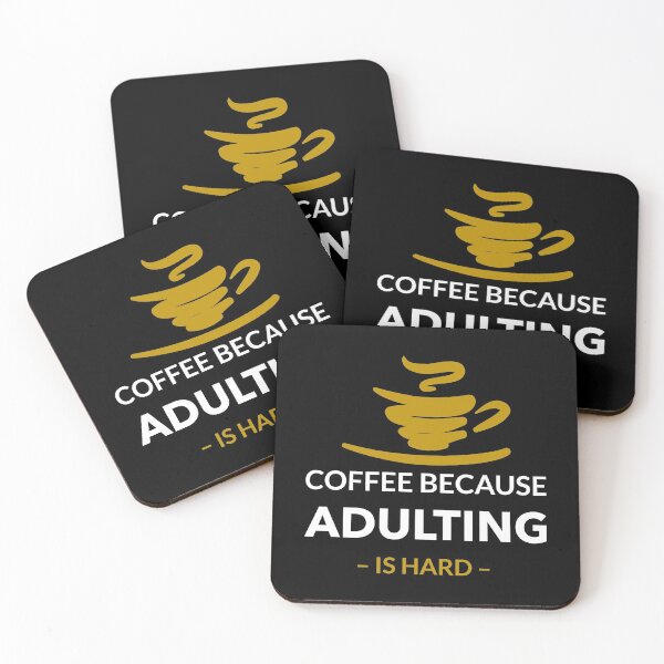 Item preview, Coffee Because Adulting is Hard designed and sold by Luvjesus2.