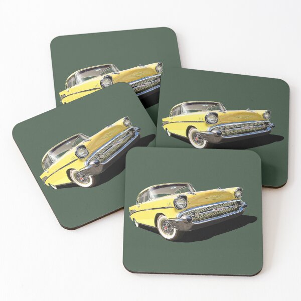 Item preview, 1957 Chevrolet in yellow designed and sold by candc-retro.