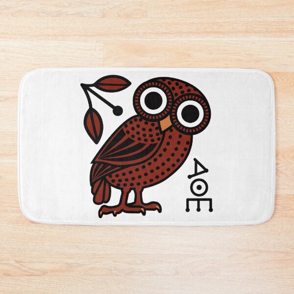 Item preview, Cute Athenian owl inspired by the ancient Greek art on the Tetradrachm coin designed and sold by Happy Puppy Print On Demand.