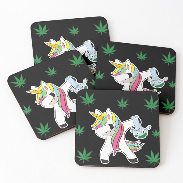 Item preview, 420 Dabbing Unicorn Bong Shirt Cannabis Weed Pot Gift Women designed and sold by BaileyWinston.