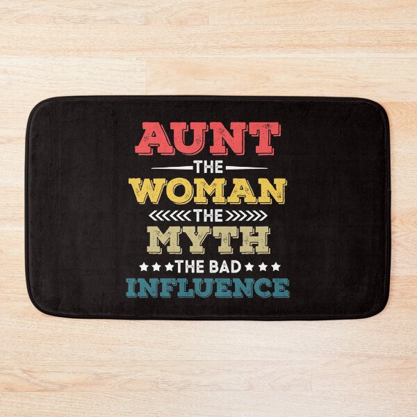 Item preview, Funny Vintage retro Aunt The Woman The Myth The Bad Influence aunty gift  designed and sold by Majesticoo.