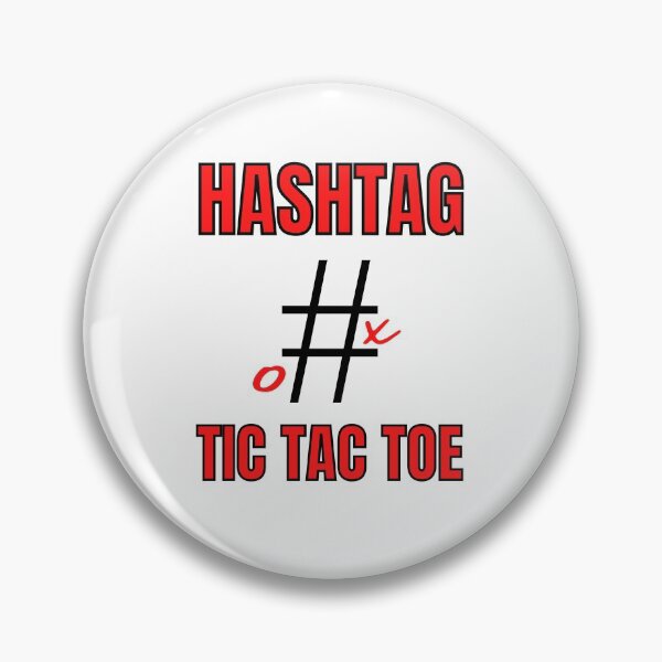 Item preview, Hashtag tic-tac-toe designed and sold by NineteenthHole.