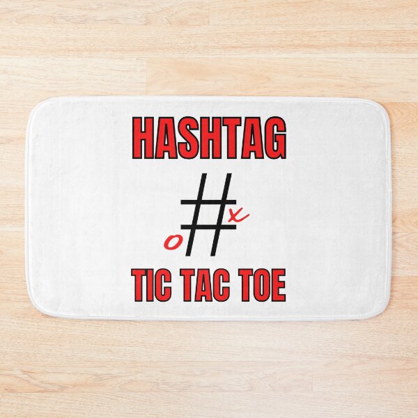 Item preview, Hashtag tic-tac-toe designed and sold by NineteenthHole.