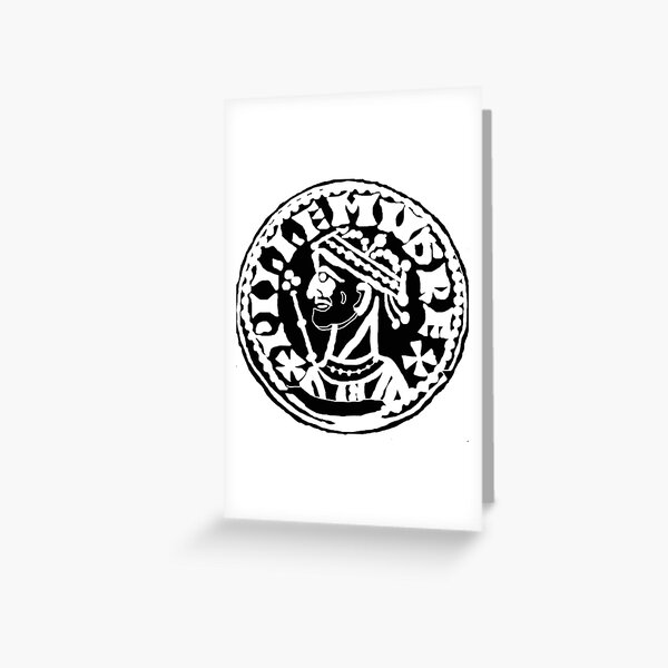 William the conqueror hammered coin Greeting Card