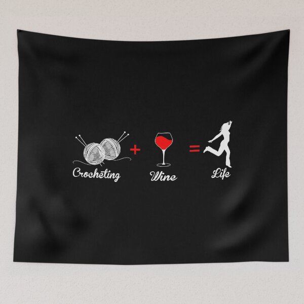 Item preview, Crocheting Wine Life Lifestyle Gift designed and sold by Charles Brian.