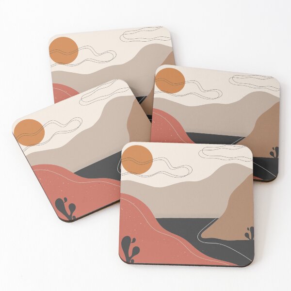 Item preview, Minimalistic Abstract Landscape Illustration designed and sold by Aesthetics Creation.