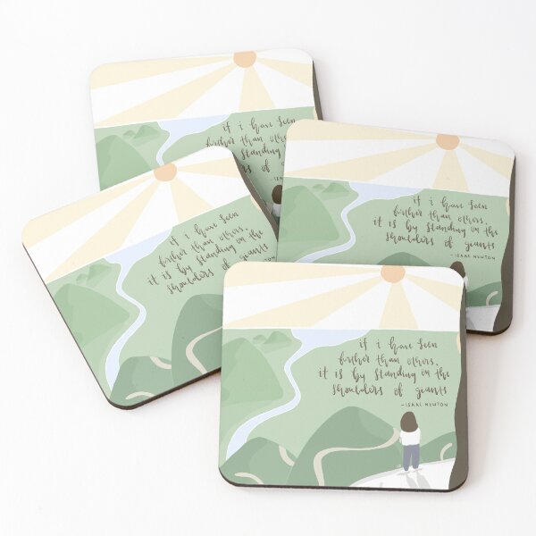 Item preview, Thank You Gift (female): “If I have seen further than others, it is by standing on the shoulders of giants” - Isaac Newton Thank You Quote designed and sold by PleatedCircles.