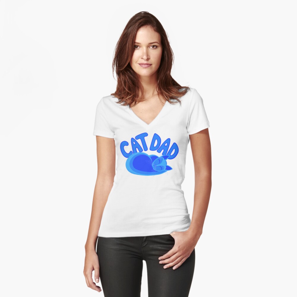 Item preview, Fitted V-Neck T-Shirt designed and sold by theartofvikki.