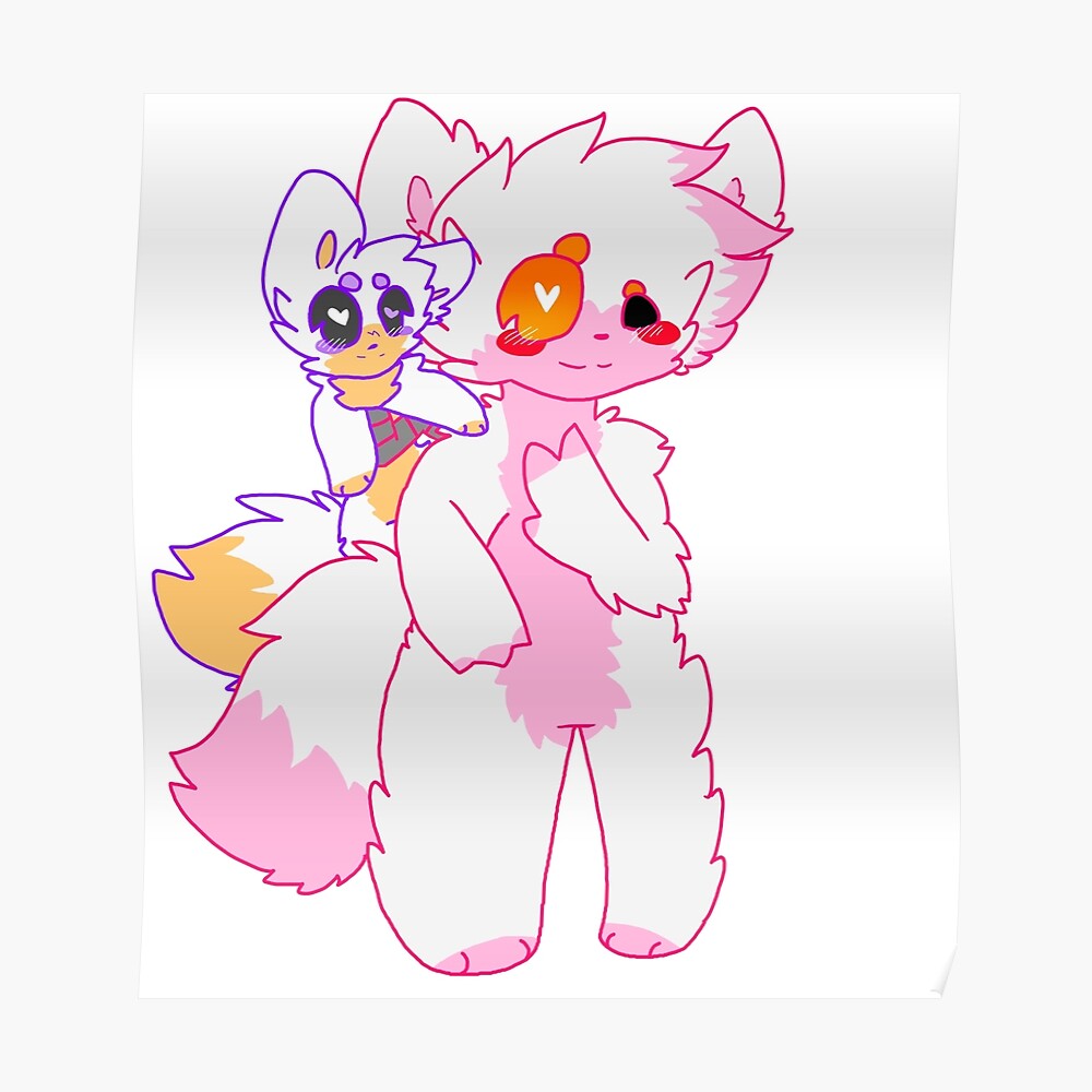 Mangle And Lolbit Sticker By Scurryy Redbubble