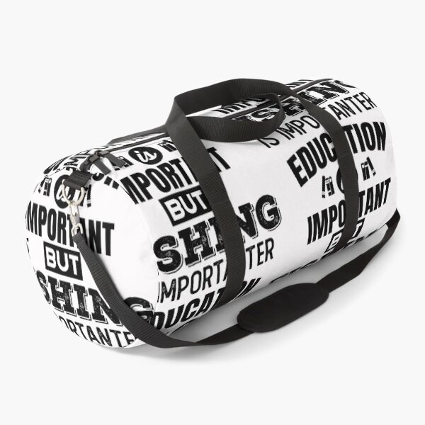 Item preview, education is important but fishing is importanter designed and sold by Bella's Merch.