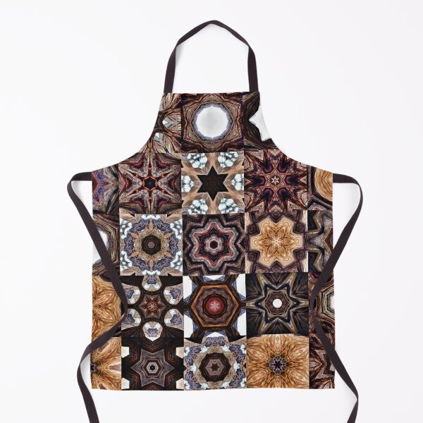 Item preview, Fractals patchwork in earthy tones designed and sold by Digibee.