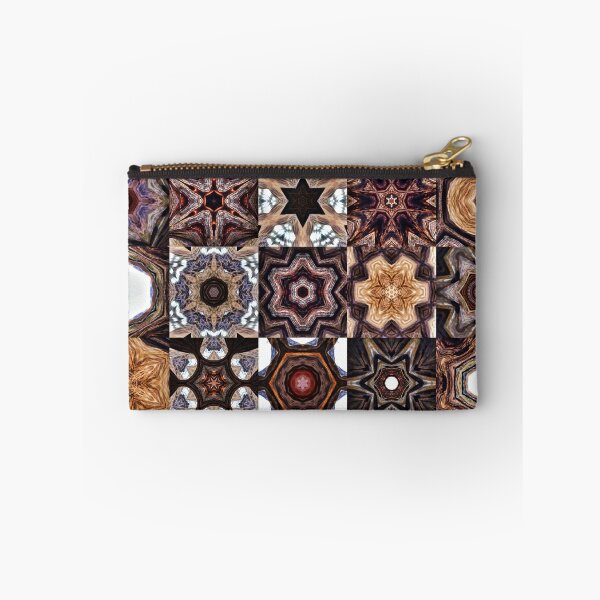 Item preview, Fractals patchwork in earthy tones designed and sold by Digibee.