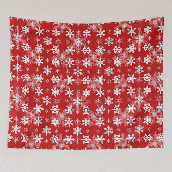 Item preview,  Snowflakes pattern 1 in Red designed and sold by FatSlugDesigns.